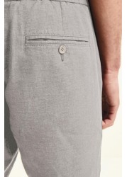 Elasticated Waistband Linen Shorts