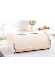 Brabantia Roll Top Metal Bread Bin (17.5 x 44.5 cm, Beige)