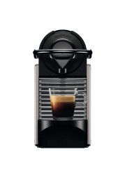 Nespresso Pixie C61 Titan Coffee Machine + Aeroccino Milk Frother Package (700 ml, 1260 W)