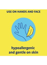 Originally Yellow Hand & Face Wipes Pack (Natural Lemon, 10 Wipes)