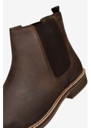 Waxy Finish Chelsea Boots