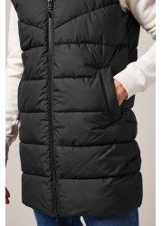 Shower Resistant Longline Puffer Gilet