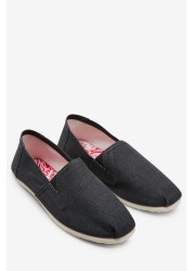 Canvas A-Line Slip-Ons