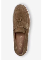 Suede Slip On Tassel Loafers