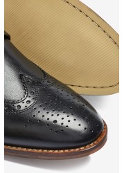 Mens Contrast Sole Leather Brogues Regular Fit