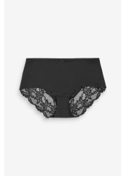 Lace No VPL Brazilian Briefs 5 Pack Midi