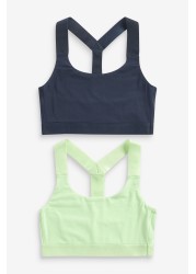 Next Active Sports Low Impact Crop Tops 2 Pack