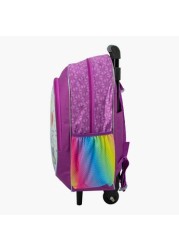 Tetris Print Trolley Backpack - 18 inches