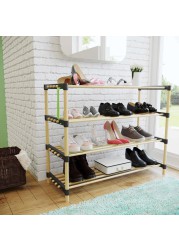 Seowood Bamboo Multi Purpose 4-Tier Modular Shelf (28 x 76 x 62.5 cm)