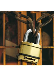 Master Lock Laminated Steel Heavy Duty Padlock W/Keys (8.6 x 4.5 x 2.2 cm)