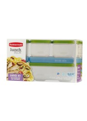 Rubbermaid Lunch Box Sandwich Kit (Pack of 7, Green)