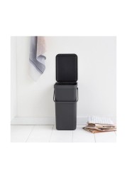 Brabantia Sort&Go Waste Bin (16 L, Grey)