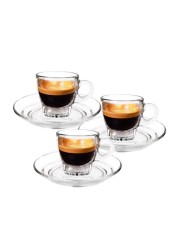 Ocean Caffe Espresso Cup & Saucer Set (6 Pc.)