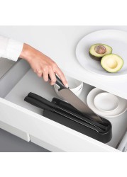 Brabantia Tasty+ Steel Knife Drawer W/Knives Set (6.3 x 9 x 35.5 cm, 4 Pc.)