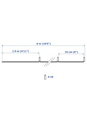 LEDFYR سلاسل إضاءة LED مع 24 لمبة