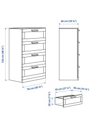 BRIMNES Chest of 4 drawers