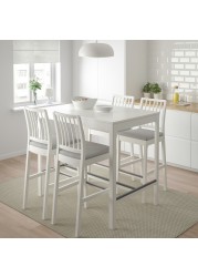 EKEDALEN Bar stool with backrest