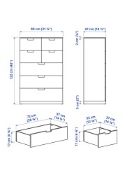 NORDLI Chest of 7 drawers