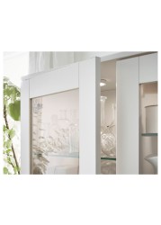 BRIMNES Storage combination w glass doors