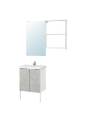 ENHET / TVÄLLEN Bathroom furniture, set of 11