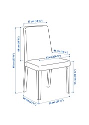 NORDVIKEN / BERGMUND طاولة و4 كراسي