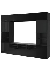 BESTÅ TV storage combination/glass doors