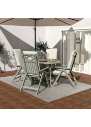 BONDHOLMEN Table+4 reclining chairs, outdoor