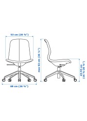 ALEX/LÅNGFJÄLL / KALLAX Desk and storage combination