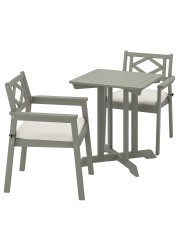 BONDHOLMEN Table+2 chairs w armrests, outdoor