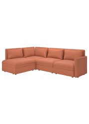 VALLENTUNA Modular corner sofa 3-seat+sofa-bed