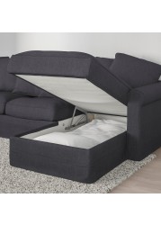 GRÖNLID Crnr sofa-bed, 5-seat w chaise lng