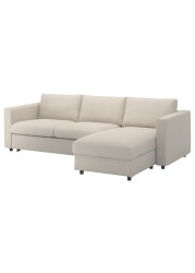 VIMLE Cover 3-seat sofa-bed w chaise lng