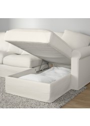 GRÖNLID Crnr sofa-bed, 5-seat w chaise lng