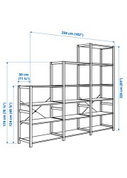 IVAR 3 sections/shelves