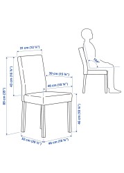 NORBERG / KÄTTIL Table and 2 chairs