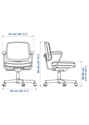 HEMNES/ALEFJÄLL Desk and storage combination