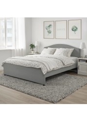 HAUGA Upholstered bed frame