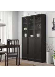 BILLY / OXBERG Bookcase with panel/glass doors