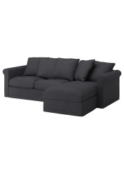 GRÖNLID 3-seat sofa with chaise longue