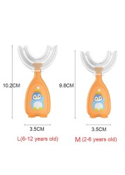 2-12Y Baby Toothbrush Children Dental Oral Care Cleaning Brush Soft Food Grade Silicone Teeth Baby Newborn Items