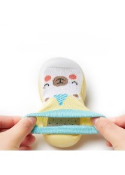 Baby sock shoes anti-skid spring autumn cartoon animal breathable shoes baby girl baby boy soft TPE sole baby boy casual shoes