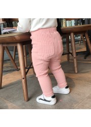 New Baby Girls Boys Leggings Cotton Big PP Pants Spring Autumn Kids Girl Pants Fashion High Waist Long Trousers For Children Pant