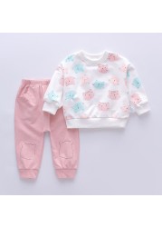 2pcs baby girls clothes sets autumn winter baby girls clothes kids tracksuits for girl suit children clothes 1 to 6 years old