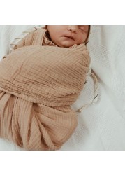 Organic Cotton Blanket Newborn Baby Stuff Gauze Swaddle Wrap Bedding Receiving Blankets Soft 6 Layer Gauze Bath Towel Sleeping