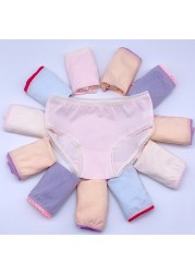 12pcs/lot Baby Girls Underwear Cotton Briefs Kids Short Briefs Children Underwear