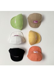 New Summer Candy Color Baby Baseball Hats Oh.Hello Print Kids Boys Girls Outdoor Sun Hats Cotton Autumn Peaked