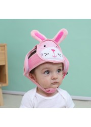 Baby Safety Helmet Anti-fall Head Protection Cover Cute Cartoon Animal Boy Girl Baby Toddler Walk Learning Anti-collision Headwear