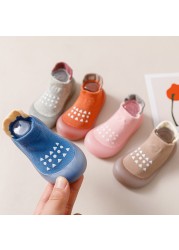 Unisex Children's Anti-Slip Shoes Cartoon Animal Fox Baby Girls First Walkers Boys Shoes Soft Rubber Outside Sole Toddler Pink