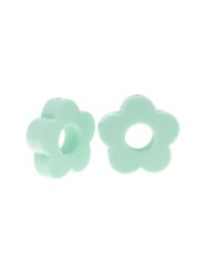 20pcs Baby Flower Beads Silicone Beads Flower Silicone Beads Teething Magic Teether Baby Chew Necklace Chew BPA Free Gift