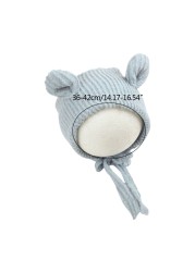 Newborn Photography Posing Props Cute Crochet Knitted Hat Baby Infant Beanies Cap Photo Shooting Accessories